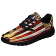 thumbnail image 1 of Veteran Kneeling Cross American flag Stnd For The Kneel For The Cross Shoes Sneakers Black Size 7.5, 1 of 7