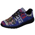 thumbnail image 1 of Veteran Memorial Day In This House God Bless America Thanks Our Troops Shoes Sneakers Black Size 11, 1 of 7