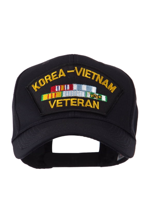Veteran Military Large Patch Cap - Korea Vietnam OSFM