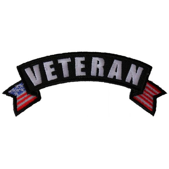 Veteran Patch with American Flags