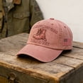 thumbnail image 1 of Veteran Printed Baseball Cap Patriotic Design Adjustable Casual Hat for Daily Wear Outdoor Activities Female Veteran Identity Statement Headwear(Pink), 1 of 4