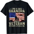 thumbnail image 1 of Veteran Shirts For Men Fathers Day I'm A Dad Grandpa Veteran T-Shirt, 1 of 3