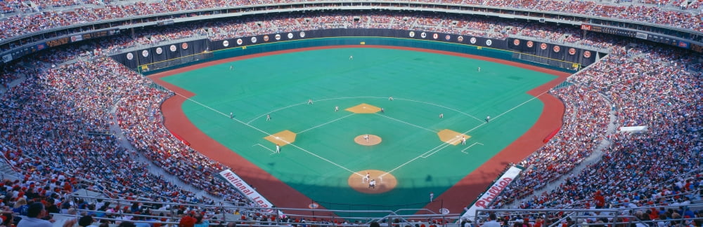 Veteran Stadium Phyllis v Astros Philadelphia Pennsylvania Canvas Art - Panoramic Images (27 x 9)