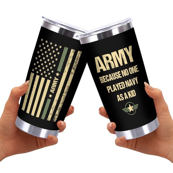 Veteran Tumbler 20oz Veteran Gifts, Army Gifts for Men - Veterans Day Fathers Day Retirement Gift for Army, Navy, Air Force, Veteran Tumbler