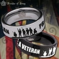 thumbnail image 1 of Veteran Tungsten Carbide Ring, 1 of 9