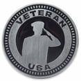 thumbnail image 1 of Veteran USA Adhesive Metal Car Emblem for Car, Truck, or Trailer, 1 of 6