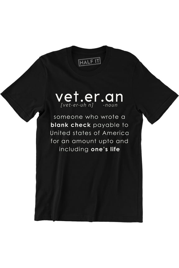 Veteran Veteran Father Grandpa Gift Military America Men's T-Shirt