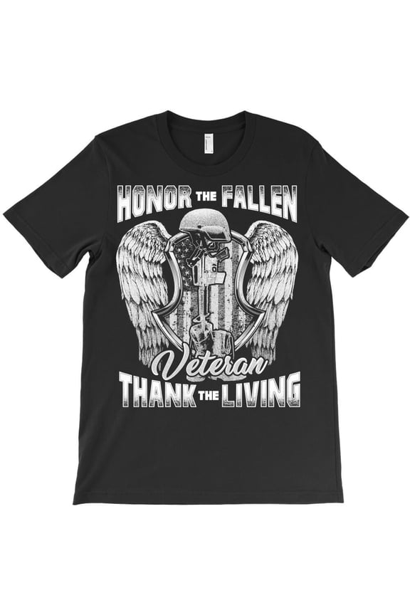 Veteran Veterans Day Honor The Fallen Thank The Living, Military Memorial G2257 Unisex T-Shirt, Up to Size 5XL