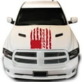 thumbnail image 1 of Veteran Vietnam Retired Distressed American USA US Flag Hood Vinyl Decal Sticker Compatible with most Pickup Trucks U.S. Army Sticker USAF USMC US Decal (23" x 36", Red), 1 of 8