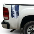 thumbnail image 1 of Veteran Vietnam Retired Distressed American USA US Flag Rear Truck Bed Vinyl Decal fits most Pickup Trucks U.S. Army Sticker USAF USMC US Navy Decal (Set of 2, 11" x 20", Cobalt Blue), 1 of 8