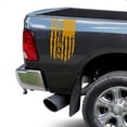 thumbnail image 1 of Veteran Vietnam Retired Distressed American USA US Flag Rear Truck Bed Vinyl Decal fits most Pickup Trucks U.S. Army Sticker USAF USMC US Navy Decal (Set of 2, 11" x 20", Golden Yellow), 1 of 8