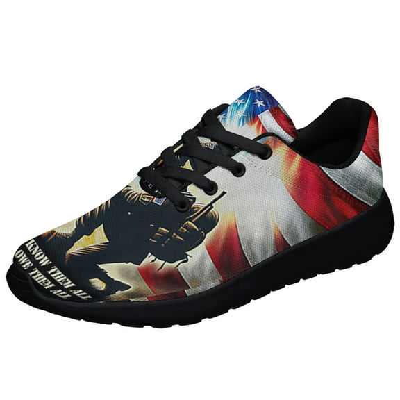 Veteran We Don't Know Them All But We Owe Them All Shoes Sneakers Black Size 4.5