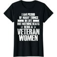 thumbnail image 1 of Veteran Women Female Soldier Veterans Day Patriotic T-Shirt, 1 of 4