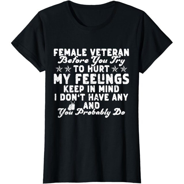 Veteran Women Female Soldier Veterans Day Patriotic T-Shirt - Walmart.com