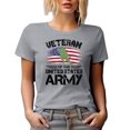 thumbnail image 1 of Veteran of the United States Army, Veterans Day, Heather Grey T-Shirt, Medium, 1 of 5