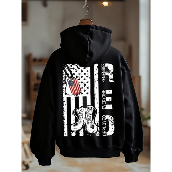 Veteran's Pride hoodies Veteran for men regular fit black Sweatshirt Streetwear For Winter Fall, As Gifts vintage graphic elegant winter graphic for dad Original Unisex hoodie