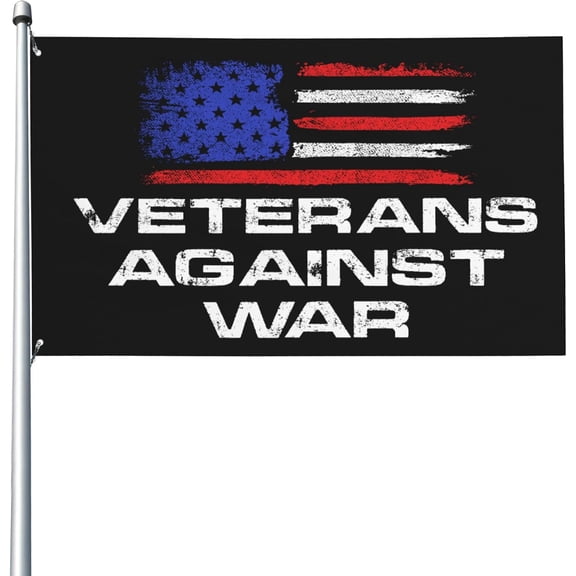 Veterans Against War flag American Flag Stop War On Iran Yard Flags 3x5 Garden Banner Single Side