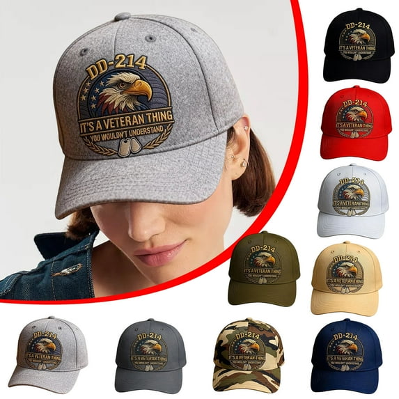 Veterans Casual Hat Not Dead Yet DD-214 Hat – Vintage Military-Style Baseball Cap with Embroidered Patch, Distressed Cotton Blend, Adjustable Fit, Dark Humor Veterans Hat for Men