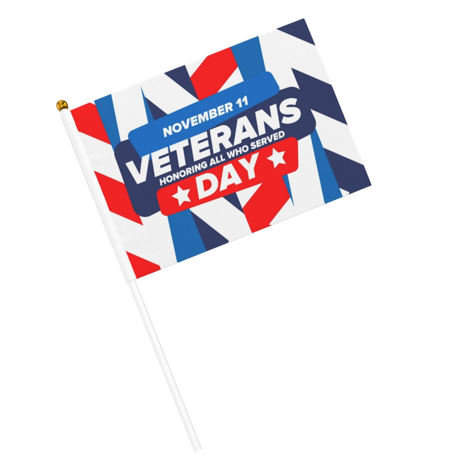 Veterans Day 2024 Mini Hand Held Flags Small Flag Banner Party Decoration For Parades Ten Piece