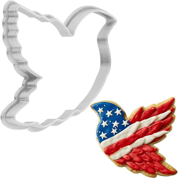 Veterans Day Freedom Wings Cookie Cutter 4 Inch Made in USA by WONDERTORY