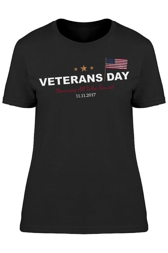 Veterans Day. Logo T-Shirt Women -Image by Shutterstock, Female Medium