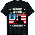 thumbnail image 1 of Veterans Day Military My Favorite Veteran Is My Grandpa Kids T-ShirtMen and women, Black T-shirt, size: Extra large, 1 of 4