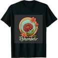 thumbnail image 1 of Veterans Day, Red Poppy, Flanders Field, Remember T-Shirt, 1 of 5