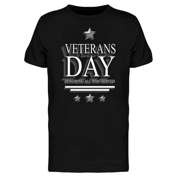 Veterans Day Stars T-Shirt Men -Image by Shutterstock, Male 3X-Large