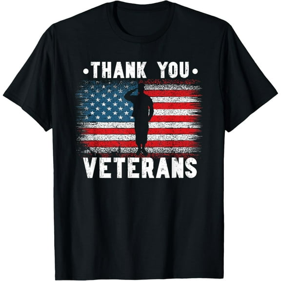 Veterans Day Thank You Veterans Appreciation US Flag T-Shirt