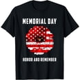 thumbnail image 1 of Veterans Day Tshirt Red Poppy Flower USA Memorial Day 2021 T-Shirt, 1 of 4