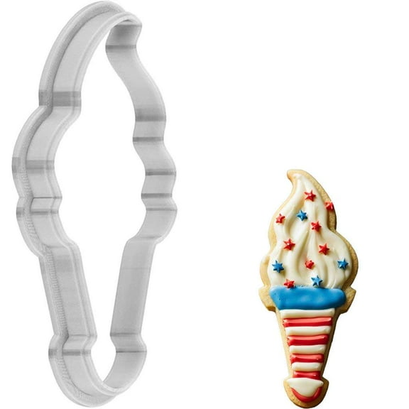 Veterans Day Victory Torch Cookie Cutter 4 Inch Made in USA by WONDERTORY