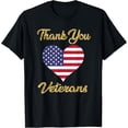 thumbnail image 1 of Veterans Day with American flag for Men Dad Women T-Shirt Tee, 1 of 4