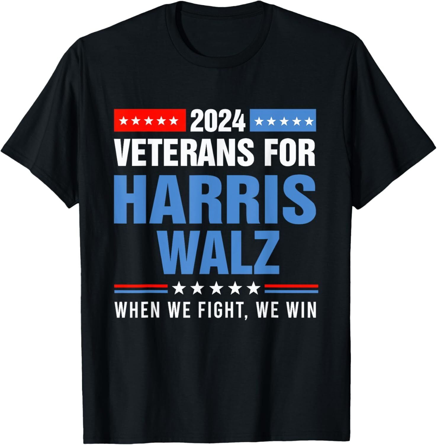 Veterans For Harris Walz 2024 Presidential Campaign TShirt