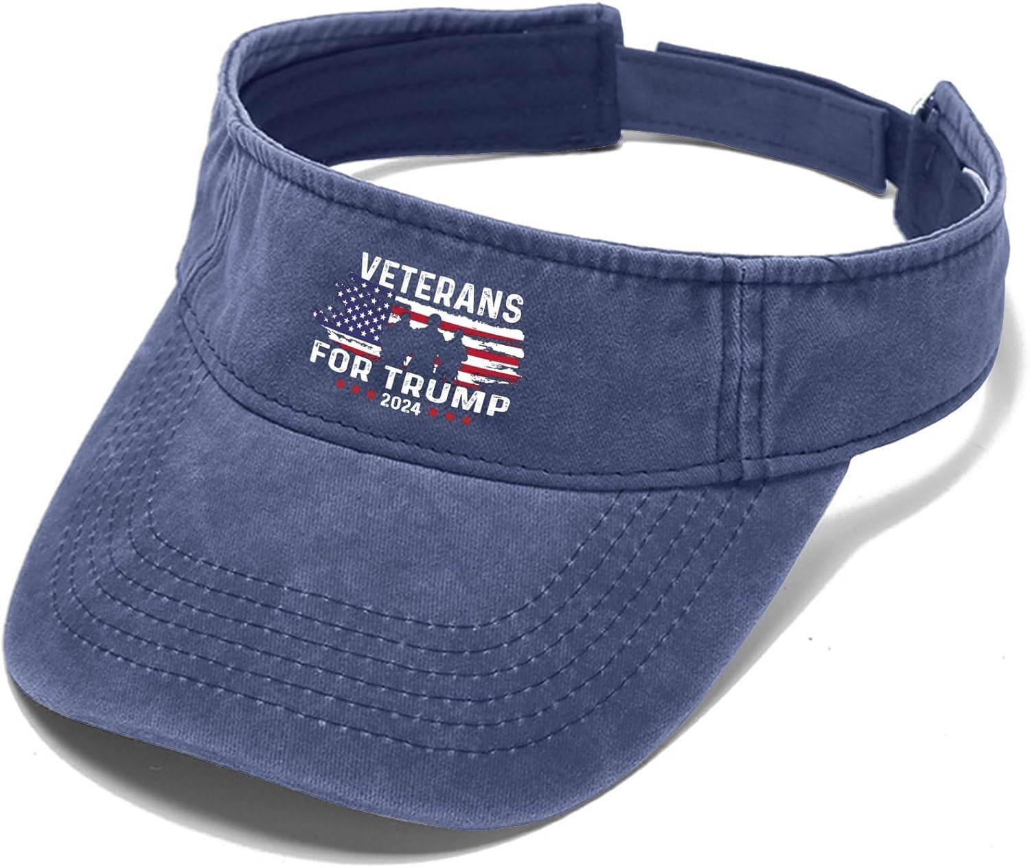 Veterans For Trump 2024 Hat Sun Visors For Women Baseball Caps