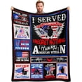 thumbnail image 1 of Veterans Gifts for Men, Gifts for Veterans, Veterans Day Gifts, Vietnam Veteran Gifts, Army Gifts for Men, Military Retirement Gifts, Army Military Blanket 50" x 60", 1 of 5
