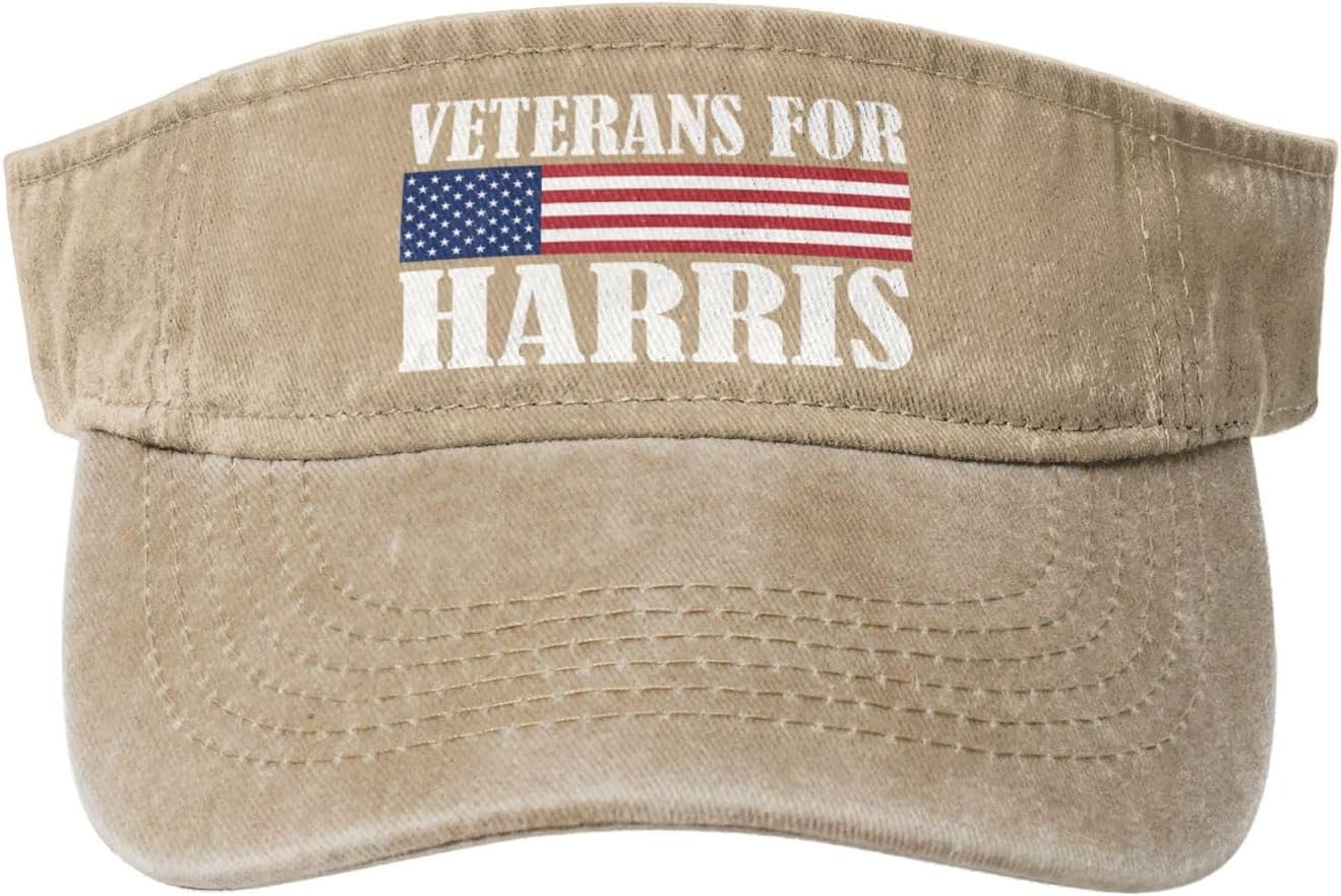 Veterans for Kamala Harris 2024 Election USA Flag Military Lightweight