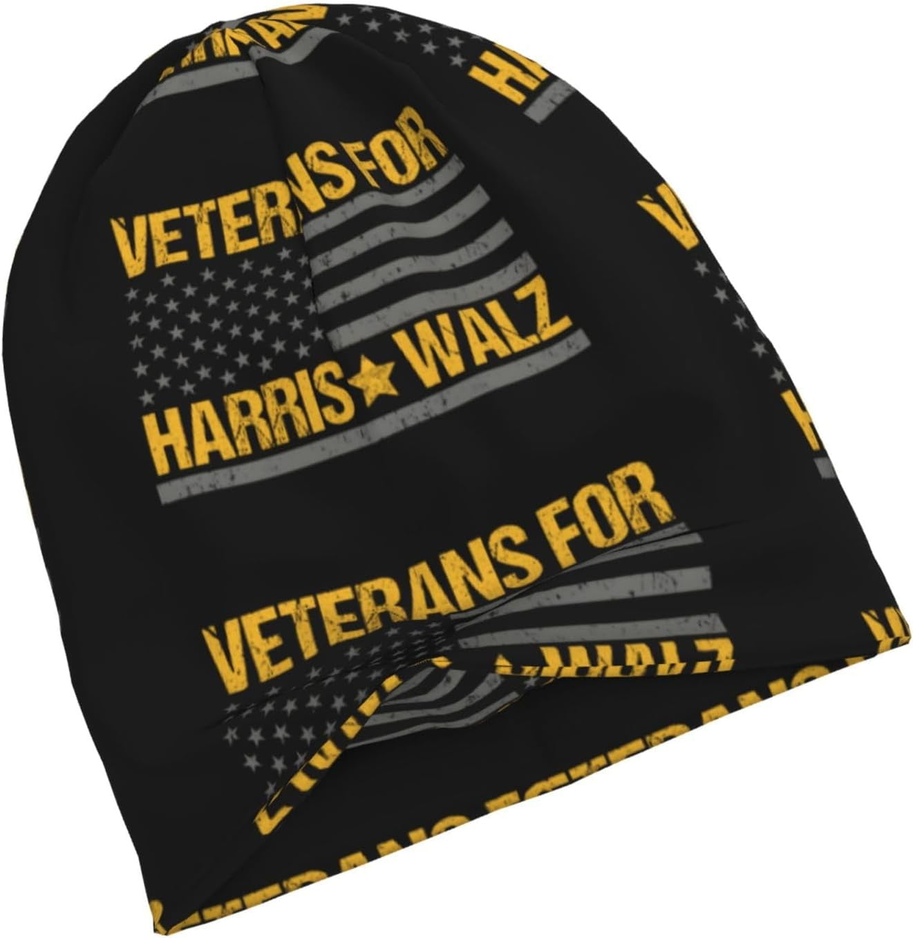 Veterans for Kamala Harris Waltz hat 2024 Election Beanie Hats for Men
