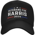 Veterans for Kamala Harris hat 2024 Election USA Flag Baseball Caps