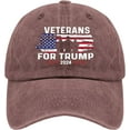 Veterans for Trump 2024 Golf Hat USA Hat Men Hats Gifts for Grandpa