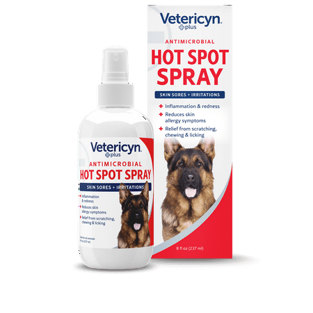 Vetericyn Plus Hot Spot Spray for Skin Sores and Irritations. 8 fl. oz.