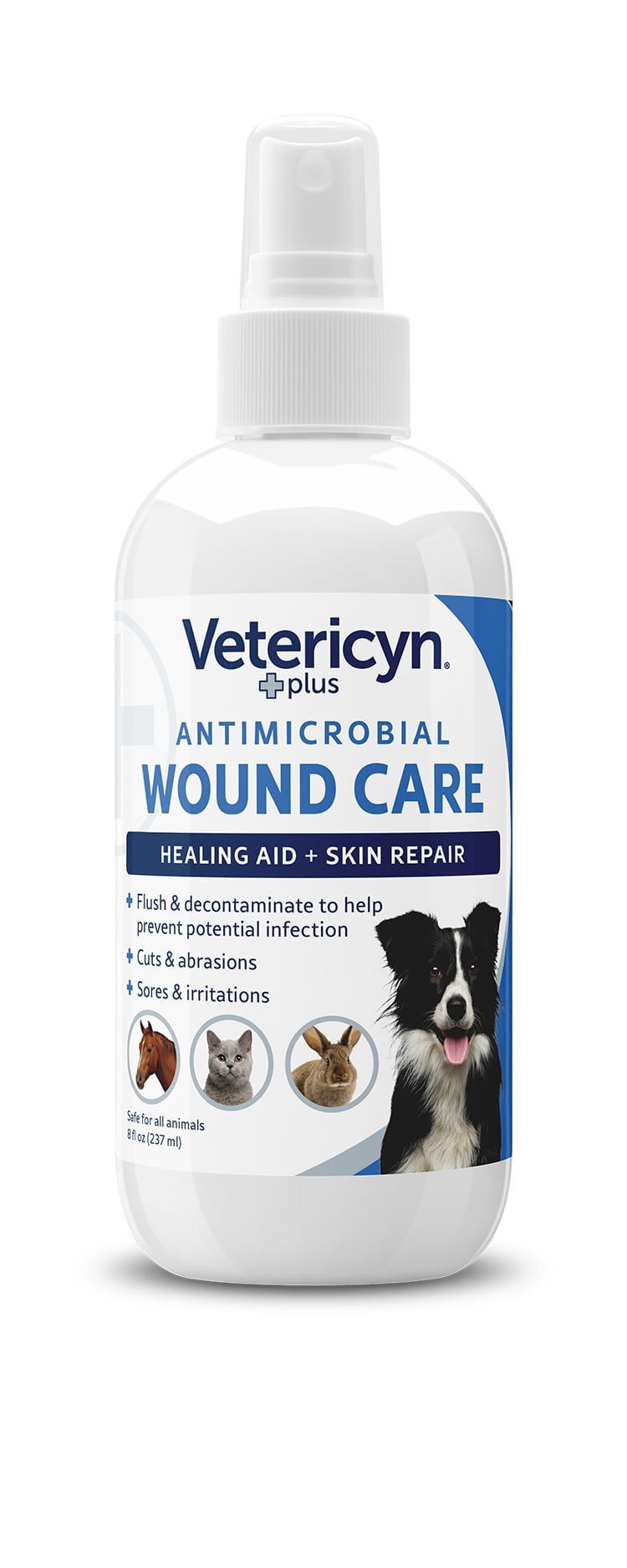 Vetericyn Plus All Animal Wound Care Spray. Healing Aid and Skin Repair. 8 fl. oz.