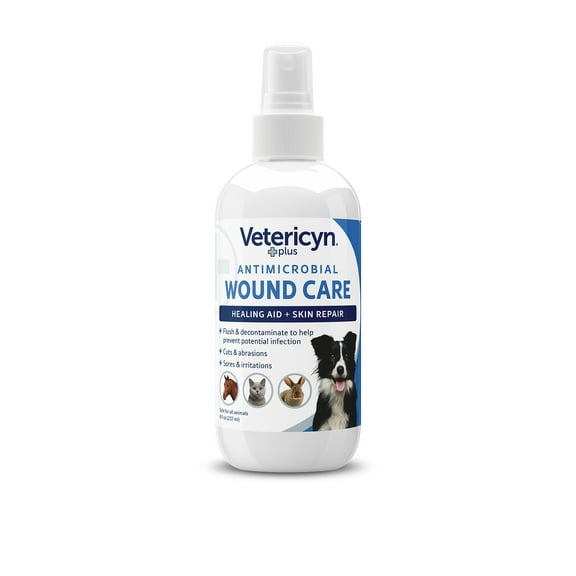 Vetericyn Plus All Animal Wound Care Spray. Healing Aid and Skin Repair. 8 fl. oz.