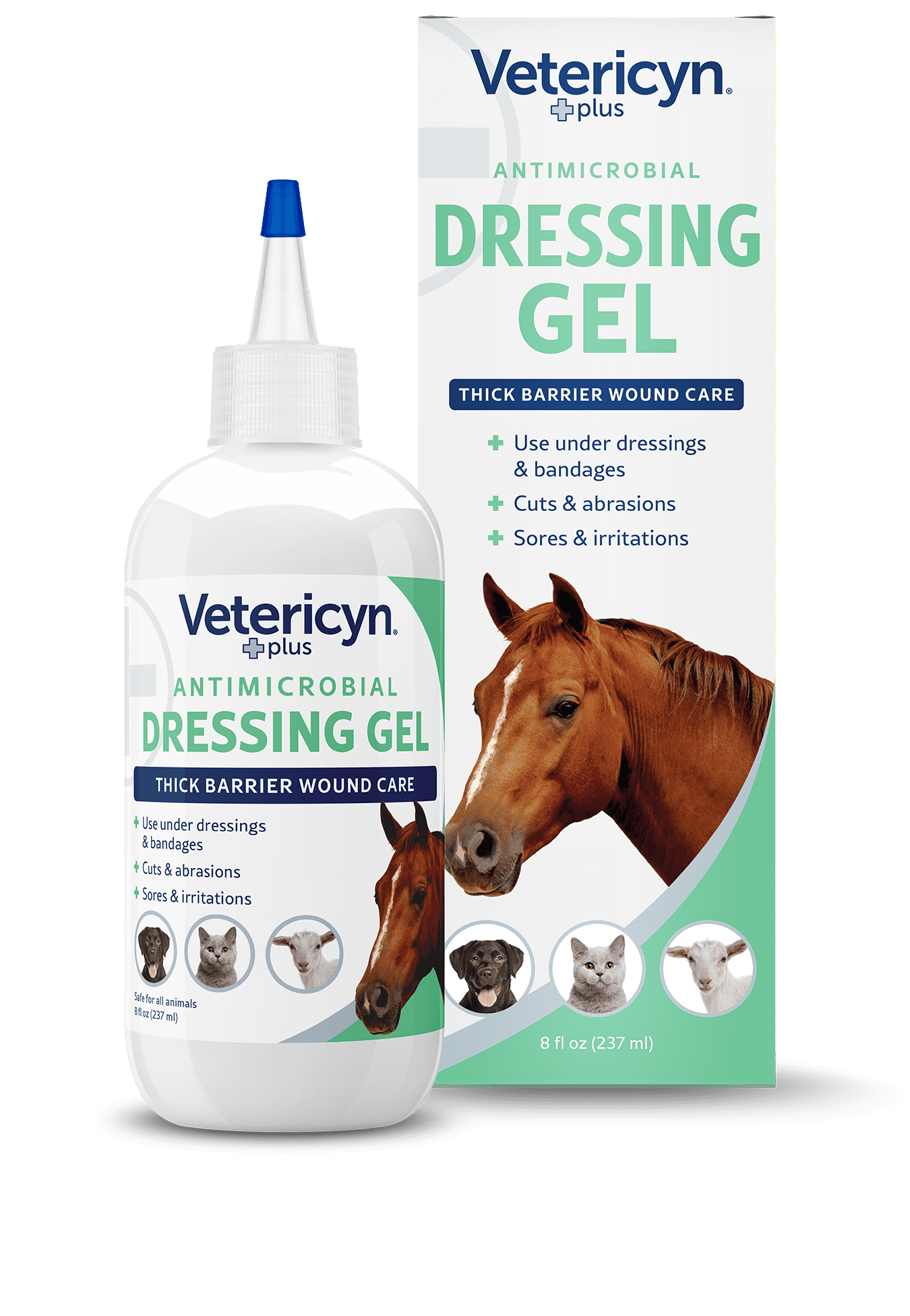 Vetericyn Plus Antimicrobial Wound Dressing Gel for Horses, Dogs, Cats