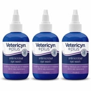 Vetericyn Plus Eye Wash for Dogs & Cats, 3 oz., 3-Pack   Cleans & Soothes Eye Irritations