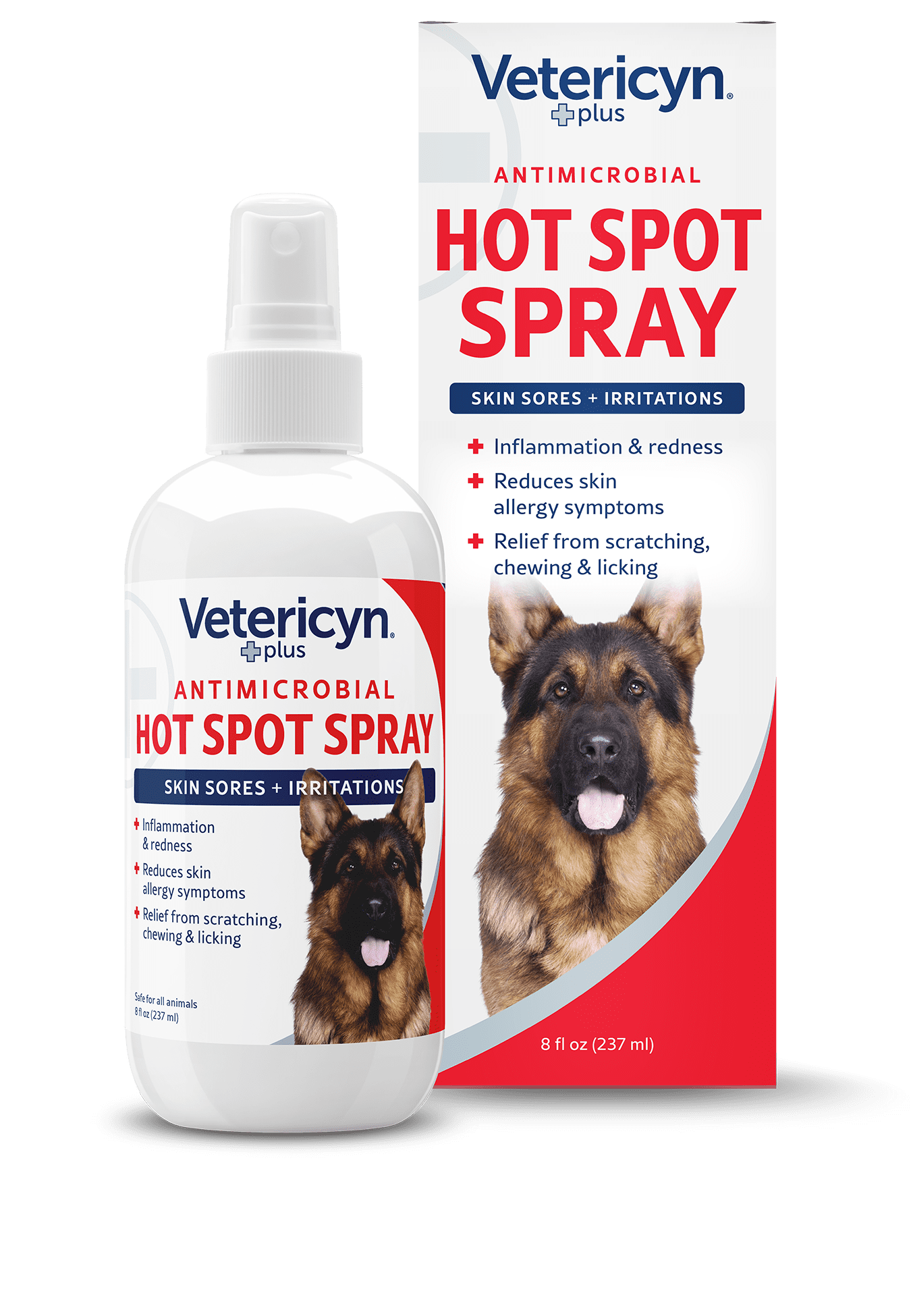 Vetericyn Plus Hot Spot Spray for Dogs and Cats, 8ounce
