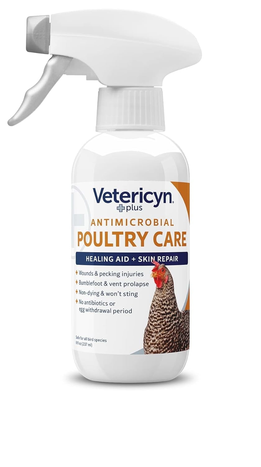 Vetericyn Plus Poultry Care Spray. Healing Aid and Skin Repair. 8 fl. oz.
