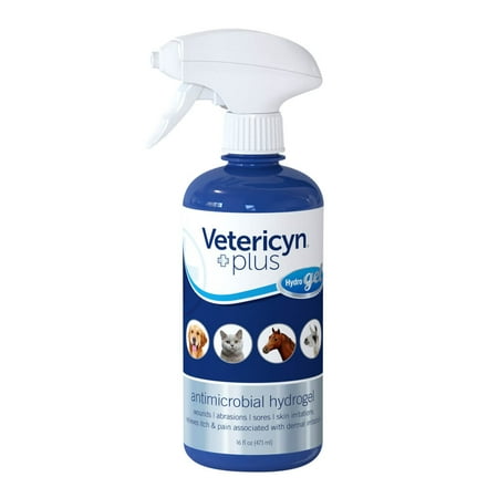 Vetericyn Plus Sprayable Hydrogel, Wound Care for Horses, Dogs, and Cats. 16-Ounce