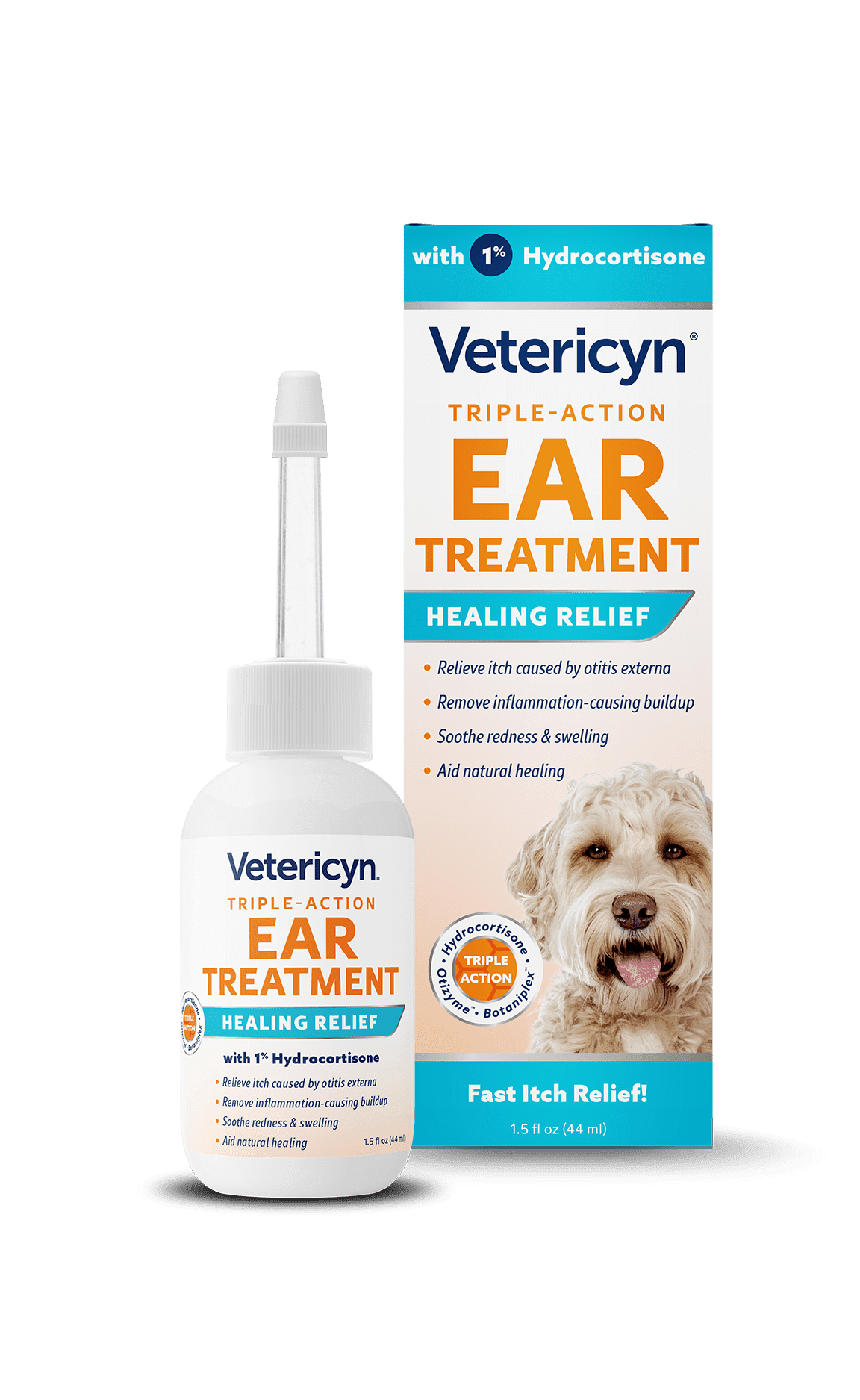 Vetericyn Triple-Action Ear Treatment for Dogs and Cats. 1.5 fl oz