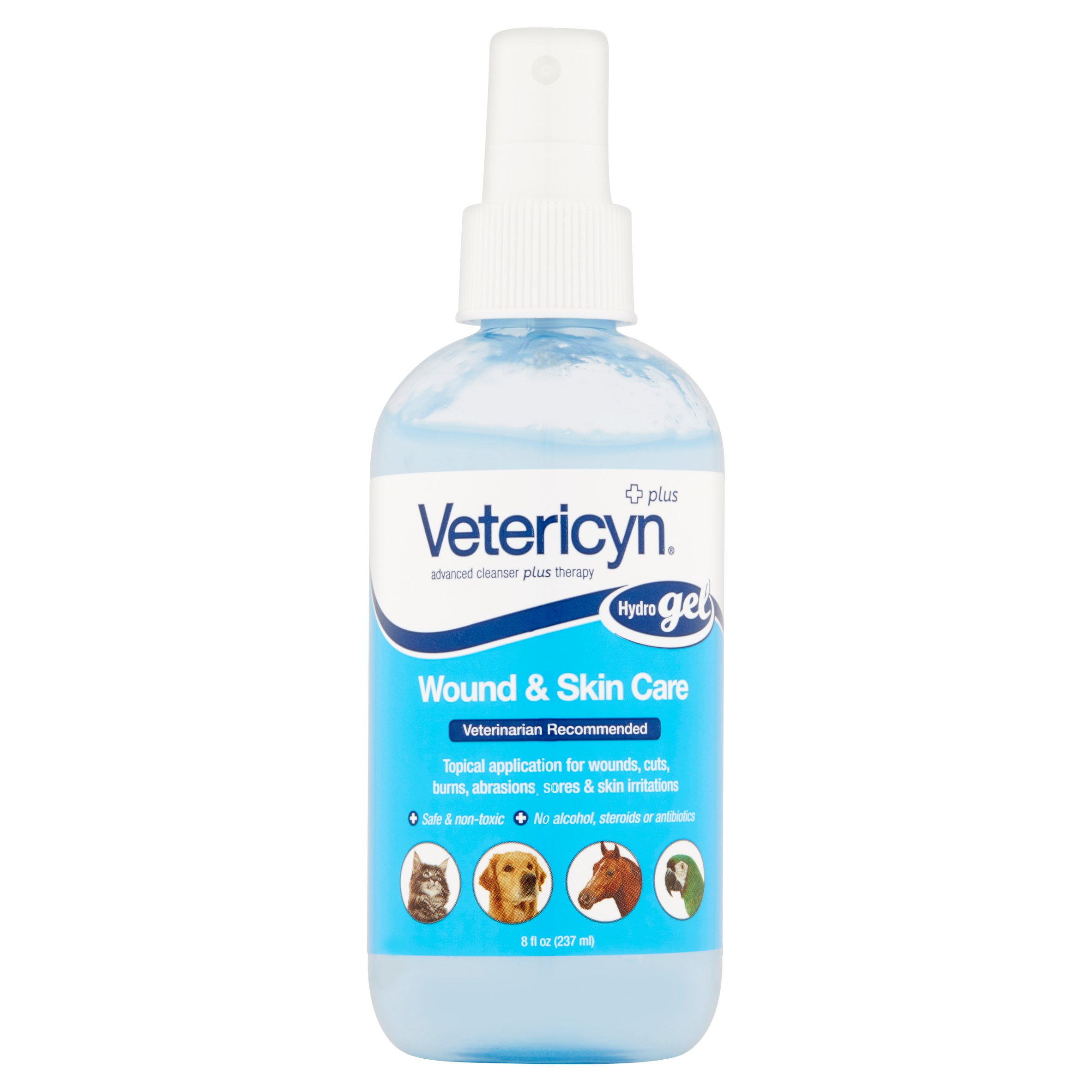 Vetericyn Wound Care Hydrogel Spray for Pets - Antibiotic-Free Infection Treatment, 8 oz