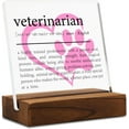 Veterinarian Clear Desk DecorSign Appreciation for Vet Thank You for Veterinary Graduation Vet